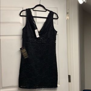 Bebe Black lace dress